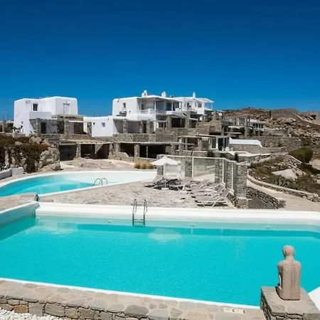 Chic In Kanalia W Panoramic Ocean Views Vakantiehuis Ornos (Mykonos)